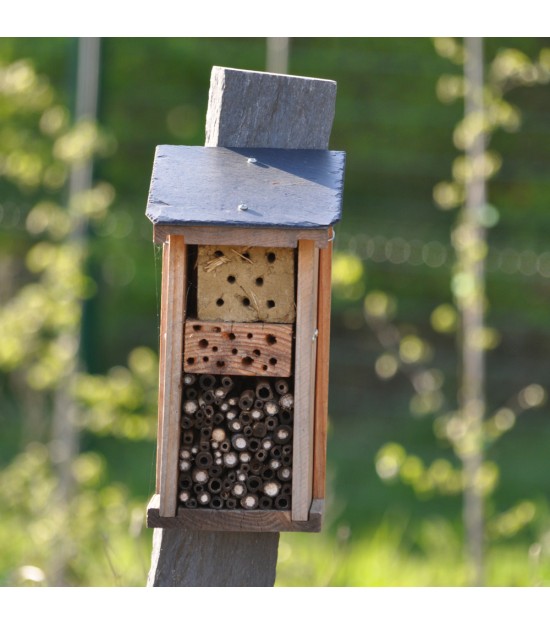 Gîte pour Pollinisateurs - Toit ardoise